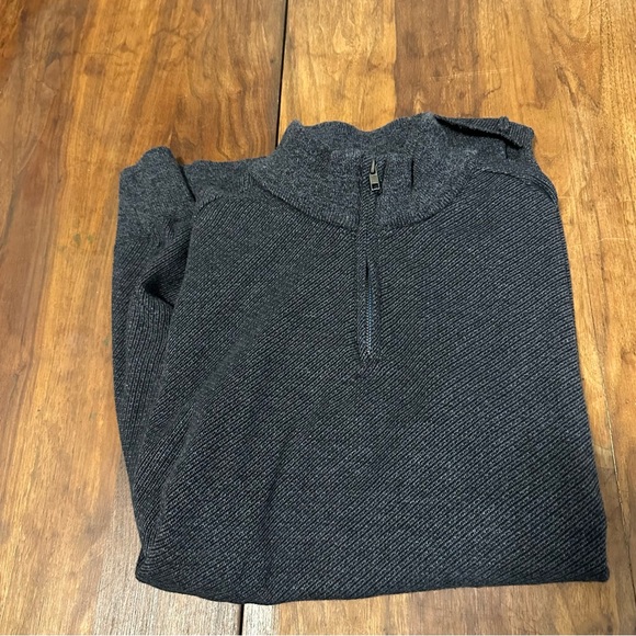 Robert graham sweater wool blend 1/4 zip - Picture 4 of 9